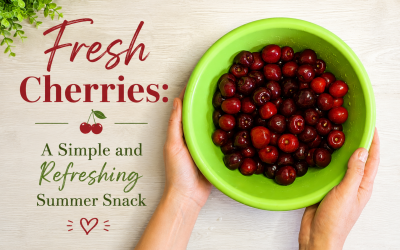 Fresh Cherries Summer Snack