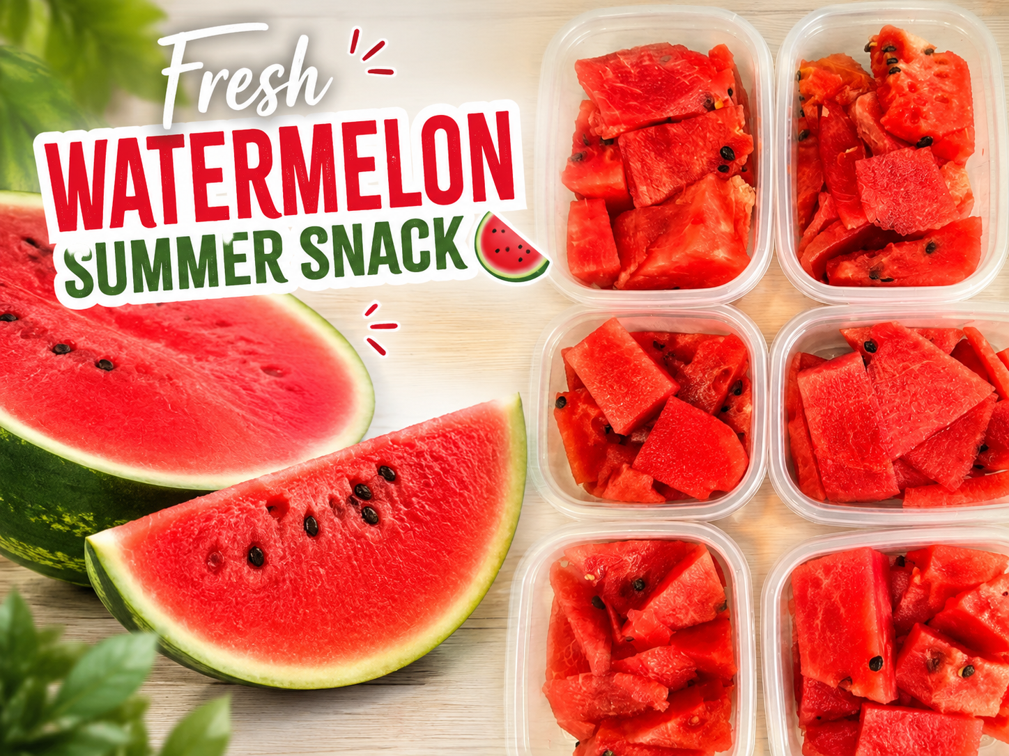 Fresh Watermelon Summer Snack, My Favorite Way to Prepare Watermelon
